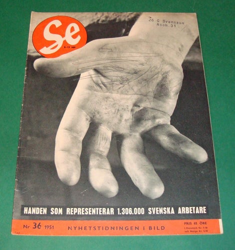 SE nr 36 1951 - LO, Sandviken, Anita Ekberg, friidrott m.m.