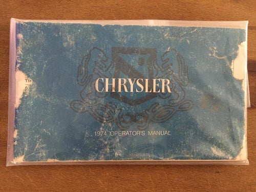 Chrysler 1974 Operater's Manual