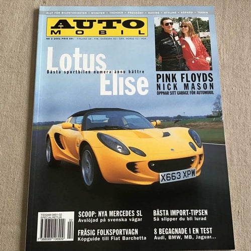 AUTOMOBIL NR 2 2001 LOTUS ELISE,MERCEDES S 400,SAAB 95 GRIFFIN,SEAT LEON SPORT