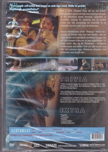 DVD / Screamers / Uncut Widescreen Edition / Njuta Films / Ny & Inplastad