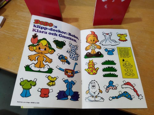 Bobo 1981 nr 5 Charlotta hag Petter Ottosson Ingrid Zetterholm Petra Turesson