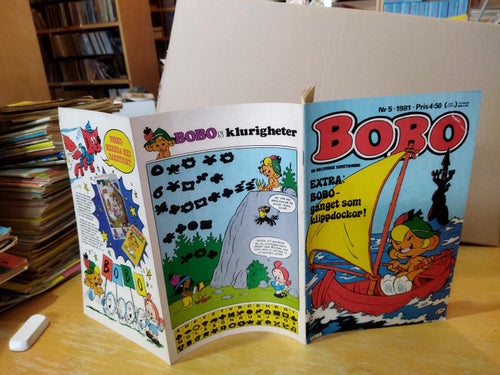 Bobo 1981 nr 5 Charlotta hag Petter Ottosson Ingrid Zetterholm Petra Turesson