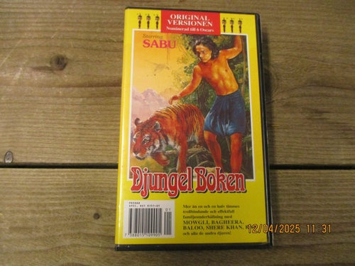 Djungelboken med SABU (VHS)