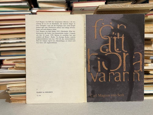 För att höra varann dikter av Carl Magnus von Seth. Bok. Very Good plus
