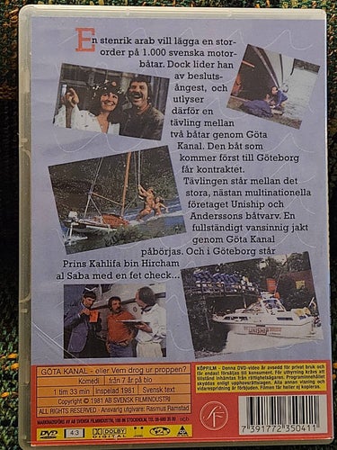 GÖTA KANAL - DVD ,SV TAL