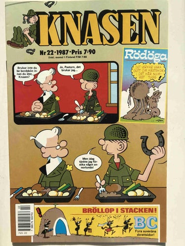 Knasen - 1987:22 VF med reklambilaga: Semic