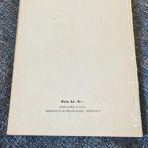 Från Gångna Tider i Åshult av Anders Ranger, 1960