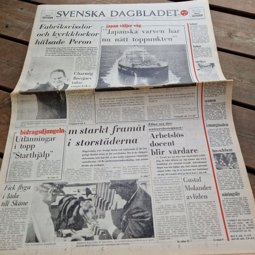 Svenska Dagbladet från 21 juni 1973