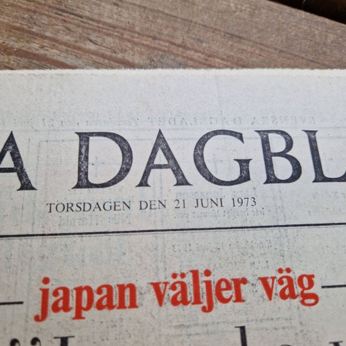 Svenska Dagbladet från 21 juni 1973