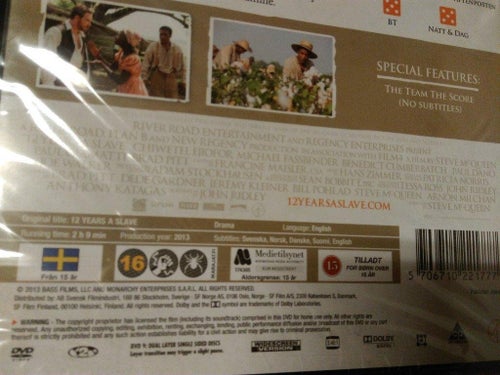 12 Years a Slave av Steve McQueen (II) Chiwetel Ejiofor Michael Fassbender