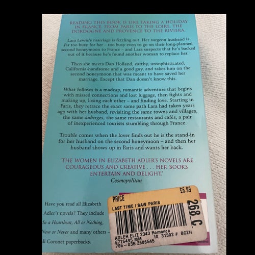 The Last Time I Saw Paris av Elizabeth Adler