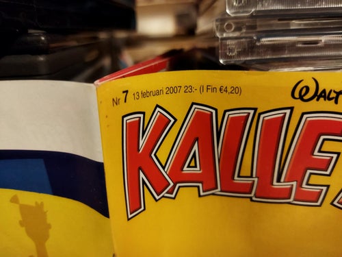 Kalle anka 2007 nr 7. Very Good plus, bilaga i mitten medföljer