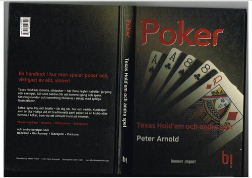 POKER Texas Hold'em och andra spel - Peter Arnold (2005)
