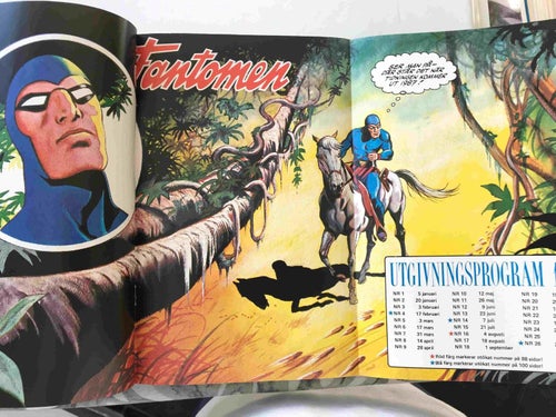Fantomen - 1987:1 VG-FN med utgivningsplan