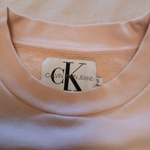 Calvin Klein Jeans ljusrosa tröja, storlek S