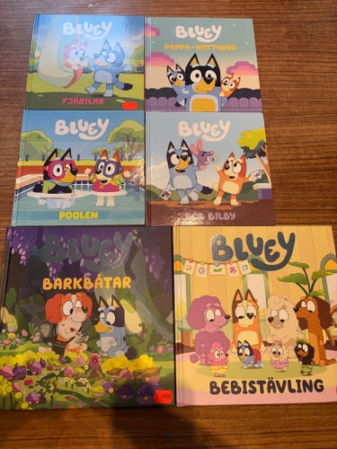 Bluey bokpaket 6 st böcker barnböcker