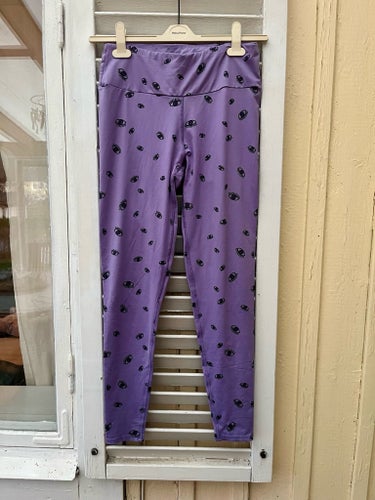 Lila leggings öga yoga träning tights st L