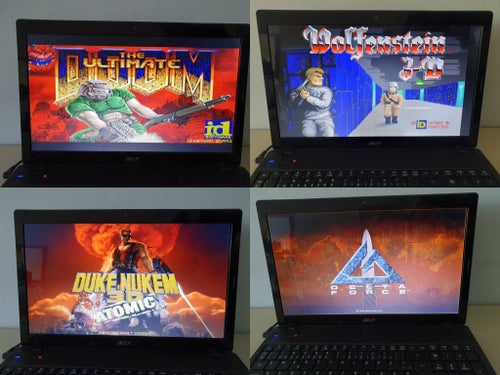 Acer WindowsXP Retrospeldator GeForce GT 420M Intel i3 med några spel + laddare