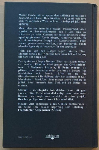 Mozart: sociologiska betraktelser över ett geni / Norbert Elias