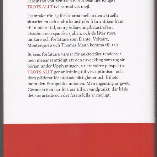 Trots allt: samtal om coronapandemin / Ferdinand von Schirach, Alexander Kluge