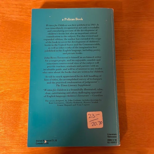 Written for Children av John Rowe Townsend, okänt publiceringsår