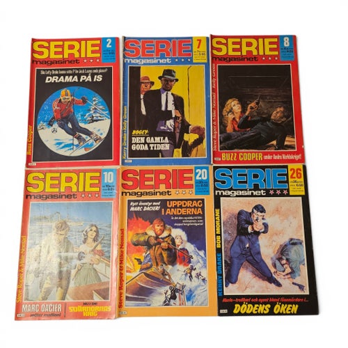 Seriemagasinet Serietidningar - 12 st 1983-1984