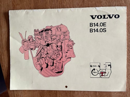 Volvo B14.0E B14.0S Motor Manual