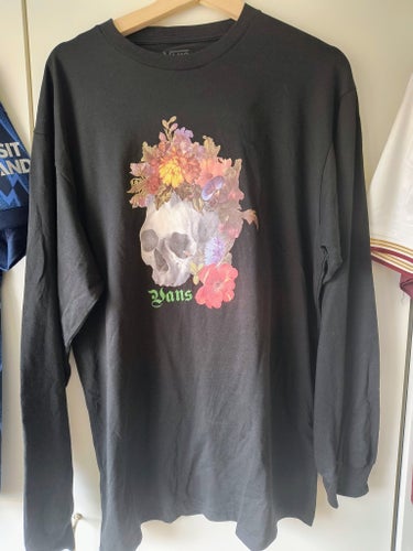 Vans svart långärmad tröja, storlek L