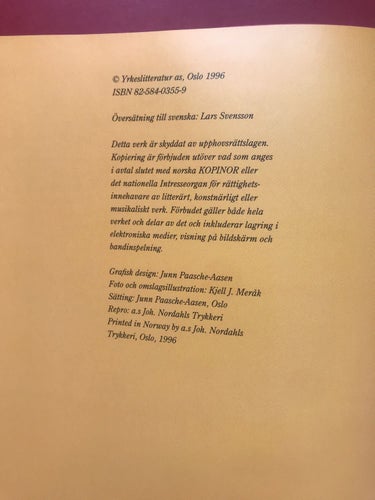 MARSIPANDEKORERING Carl-Bertil Widell Hans Helge Raae Olsen 1996