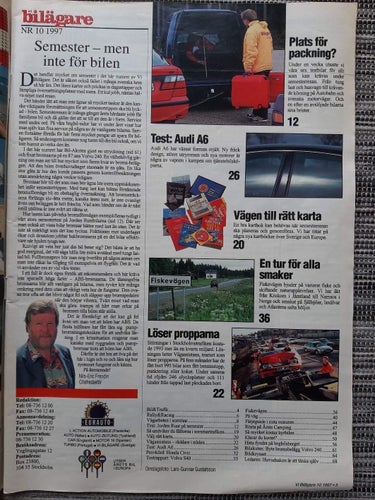 Vi bilägare nr 10 1997: Audi A6 2,4, Honda Civic 5d, långtest Volvo S40