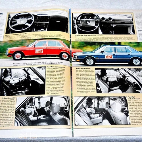 BMW 518 i, MERCEDES-BENZ 200, PRESSKLIPP ARTIKEL 1982