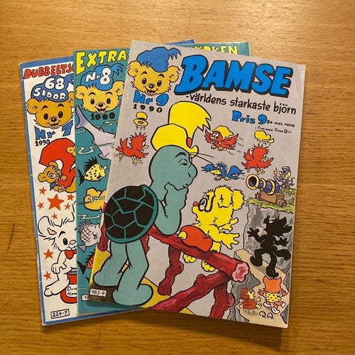 Bamse 1990 Nr 7,8 & 9