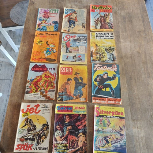 Retro äventyrs paket 50/60/70 tal Läderlappen, Disney, Jet mf.