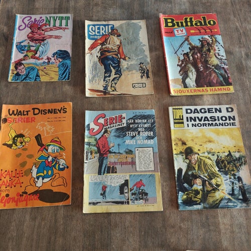 Retro äventyrs paket 50/60/70 tal Läderlappen, Disney, Jet mf.
