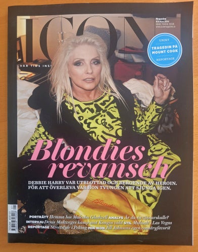 ICON Magazine - Blondies revansch - Mars 2014 reportage med Debbie Harry