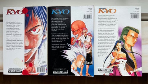 Samurai Deeper Kyo vol 1-3, svenska