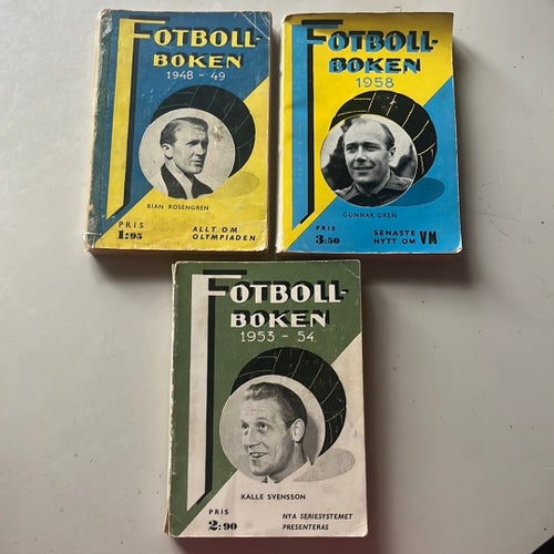 Fotbollboken 1948-49 av Bian Rosengren