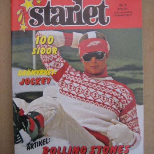 Starlet Nr:5-1983(Idolbild på Girlschool, Sylvester Stallone, Tony Danza i Taxi)