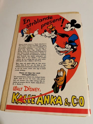 Walt Disney's Kalle Anka & Co Nr 1-1948 inkomplett ej fram eller baksida