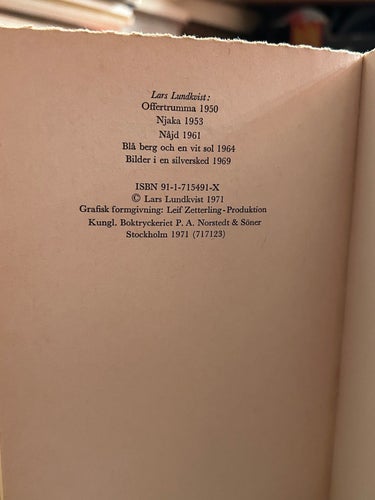 Det gröna ägget av Lars Lundkvist, bok, Very good plus