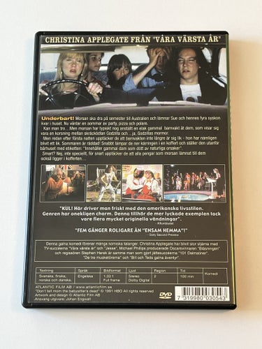 Säg inte till mamma att barnvakten dött (Christina Applegate, 1991). Beg. DVD