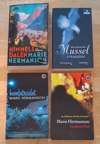 Bokpaket/Marie Hermanson/Musselstranden/Ett oskrivet blad/Hembiträdet/Himmelsdal
