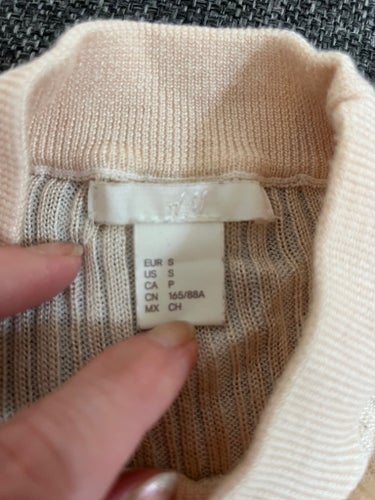 H&M ljusrosa tröja, storlek S