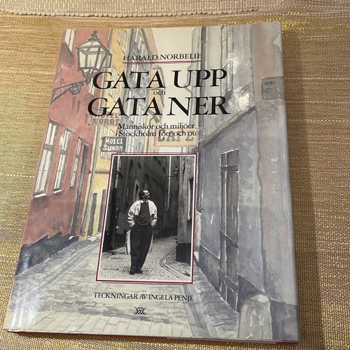 Gata upp och gata ner - människor och miljöer i Stockholm - Harald Norbelie- BOK