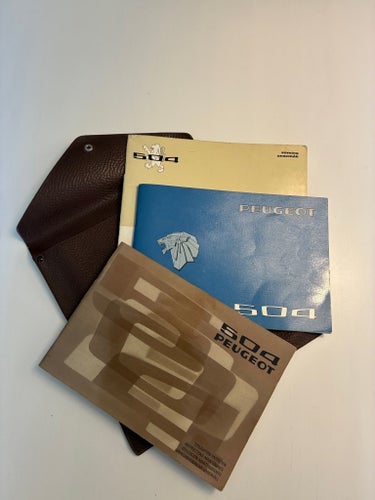 Peugeot 504 Körning och underhåll, Instruktionsbok, 1970-tal
