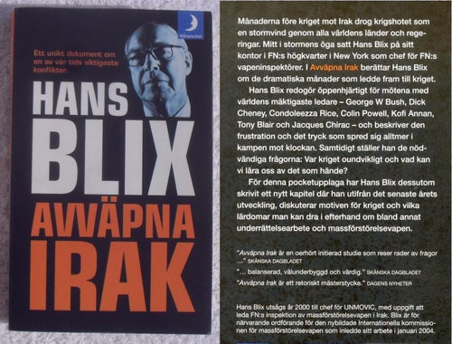 Hans Blix: Avväpna Irak