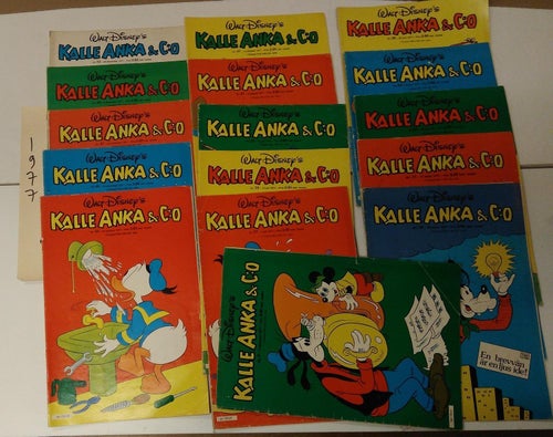Samling Walt Disney's Kalle Anka & Co 1977 flera nummer 31 styck