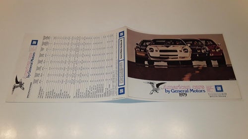 American Cars by GM 1979 4 sidor tryckt 1978 svensk text