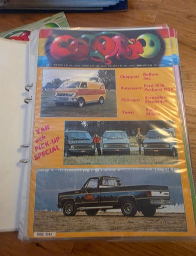 Colorod tidningar från 1976