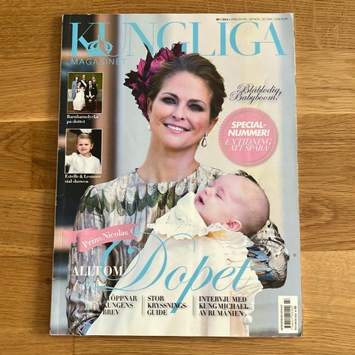 Kungliga Magasinet nr 7 2015 Madeleine prins Nicholas dop